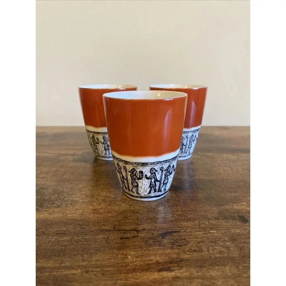 Set of 3 Narumi Fine China Cups Japan 3 1/8" H x 2 1/4" D Sake Cup - Picture 2 of 5